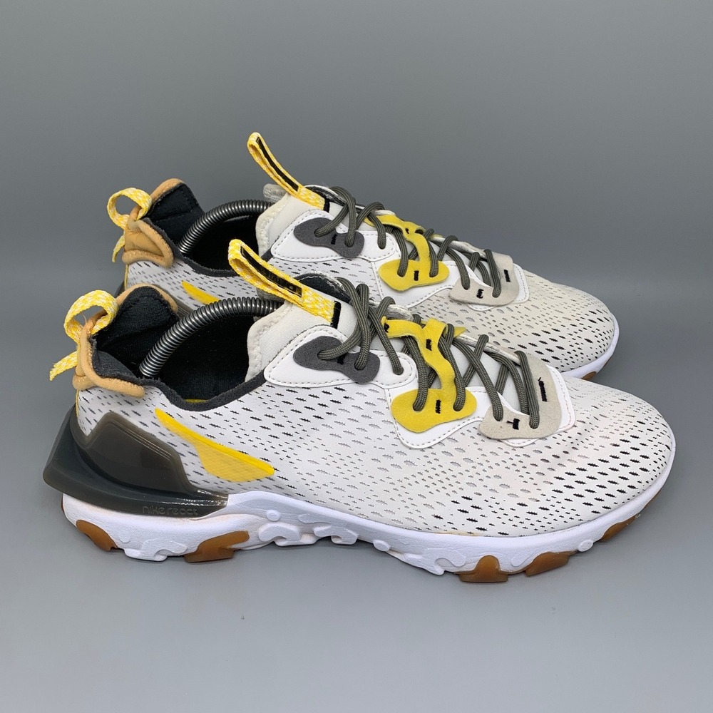 Nike React Vision White Yellow Running Shoes‎ CD4373-100 Men's Sz 11.5